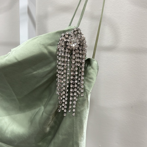 MISHA Chandra Dress in Sage - Picture 5 of 9